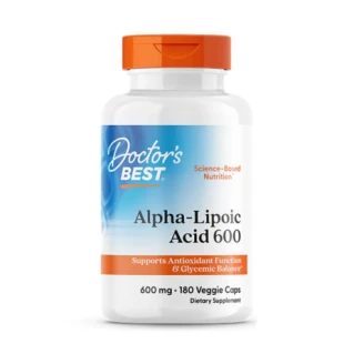 Doctor's Best Alpha-Lipoic Acid 600, 600 mg, 180 Veggie Caps in Pakistan