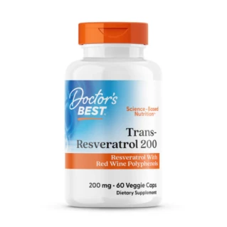 Doctor's Best Trans-Resveratrol 200 with Resvinol, 200mg, 60 Caps in Pakistan