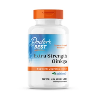 Doctor's Best Extra Strength Ginkgo, 120 mg, 360 Veggie Caps in Pakistan