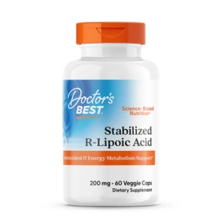 Doctor's Best Stabilized R-Lipoic Acid, 200 mg, 60 Veggie Caps in Pakistan