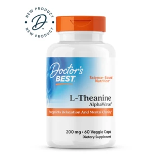 Doctor's Best L-Theanine, AlphaWave®, 200 mg, 60 Veggie Caps in Pakistan