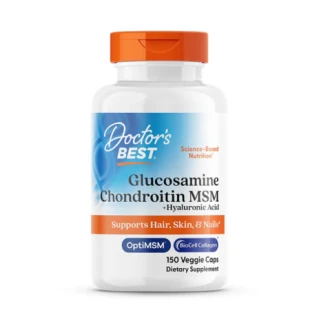 Doctor's Best Glucosamine Chondroitin MSM + Hyaluronic Acid, 150 Veggie Caps in Pakistan