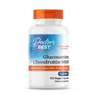 Doctor's Best Glucosamine Chondroitin MSM with OptiMSM, 120 Veggie Caps in Pakistan