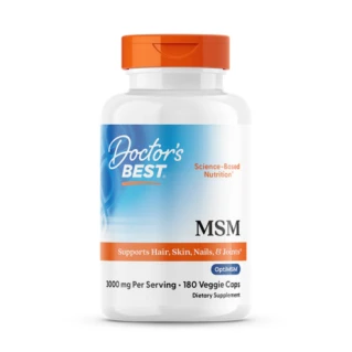 Doctor's Best MSM with OptiMSM, 3000 mg Per Serving, 180 Veggie Caps in Pakistan