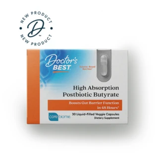 Doctor's Best High Absorption Postbiotic Butyrate, 300 mg, 30 Liquid-Filled Veggie Capsules in Pakistan