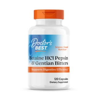 Doctor's Best Betaine HCl Pepsin & Gentian Bitters, 120 Capsules in Pakistan