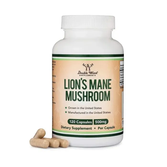 Double Wood Lion's Mane Mushroom, 500 mg, 120 Capsules in Pakistan