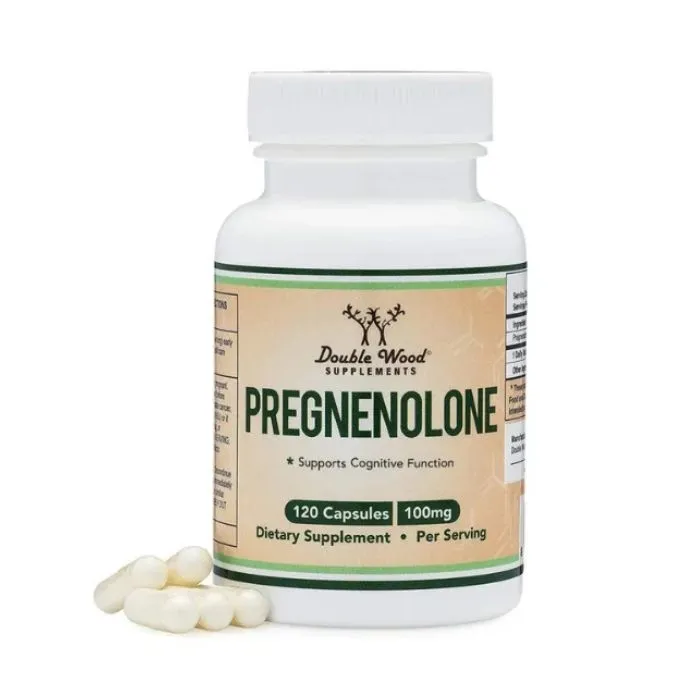 Double Wood Pregnenolone, 100 mg, 120 Capsules in Pakistan