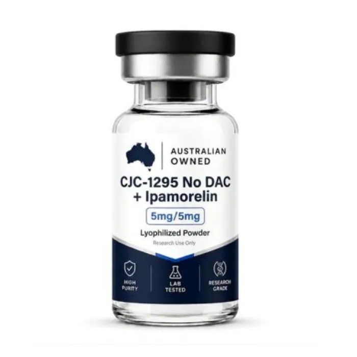 Australian-owned CJC-1295 NO DAC + IPA 5mg/5mg Lyophilized Powder in Pakistan