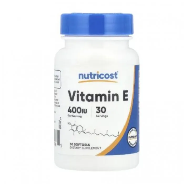 Nutricost, Vitamin E, 180 mg (400 IU), 30 Softgels in Pakistan