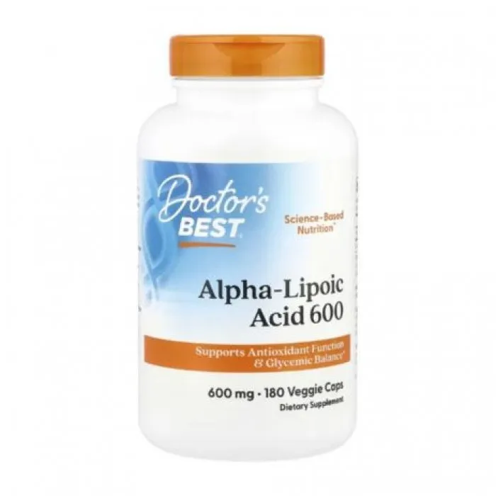 Doctor's Best, Alpha-Lipoic Acid 600, 600 mg, 180 Veggie Caps in Pakistan
