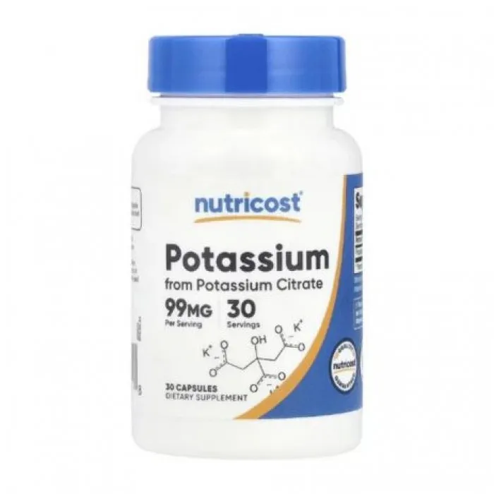 Nutricost, Potassium, 99 mg, 30 Capsules in Pakistan