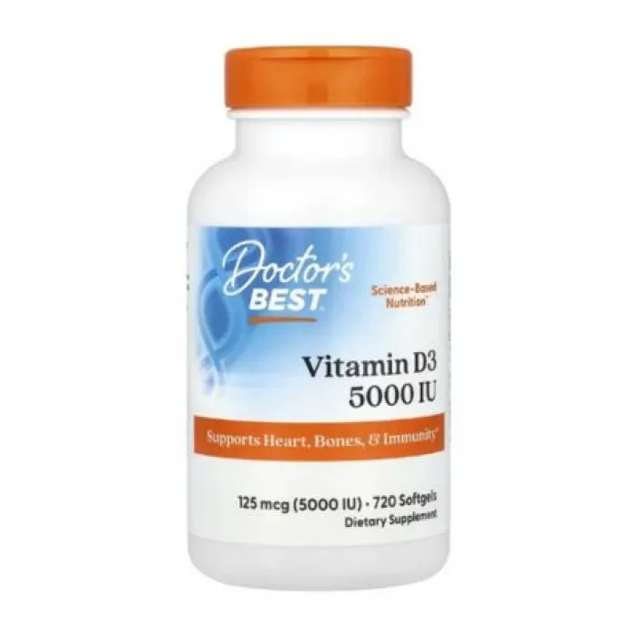 Doctor's Best, Vitamin D3, 125 mcg (5,000 IU), 720 Softgels in Pakistan