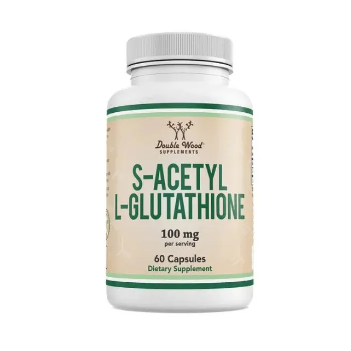 Double Wood S-Acetyl L-Glutathione, 100 mg, 60 Capsules in Pakistan