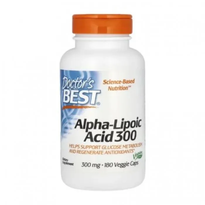 Doctor's Best, Alpha-Lipoic Acid 300, 300 mg, 180 Veggie Caps in Pakistan