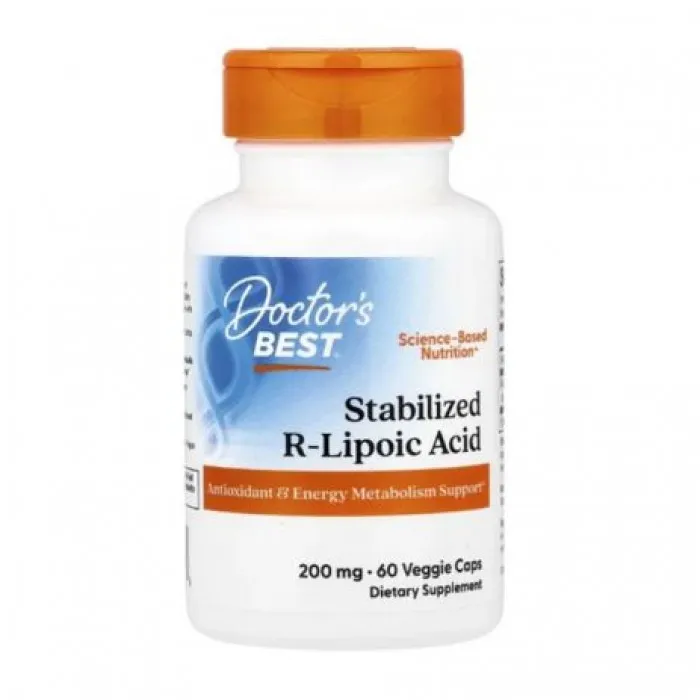 Doctor's Best, Stabilized R-Lipoic Acid, 200 mg, 60 Veggie Caps in Pakistan