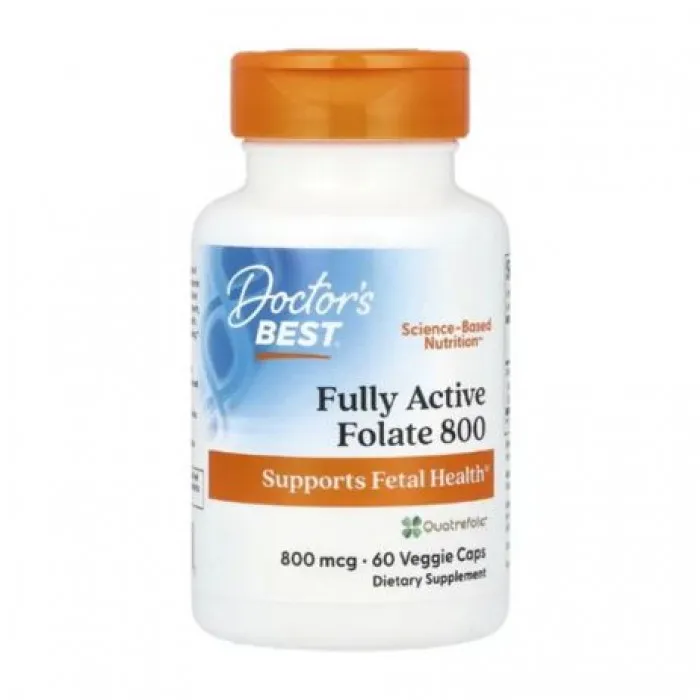 Doctor's Best, Fully Active Folate 800, 800 mcg, 60 Veggie Caps in Pakistan