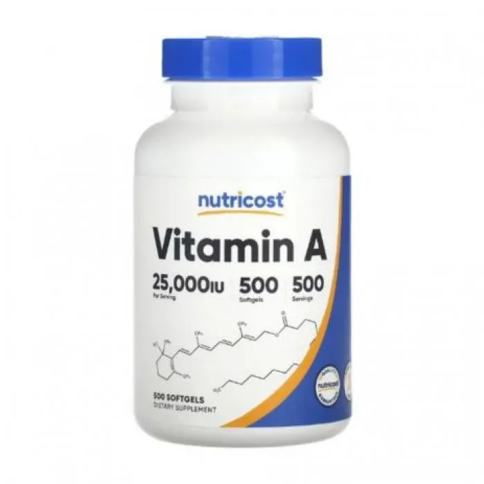 Nutricost, Vitamin A, 25,000 IU, 500 Softgels in Pakistan