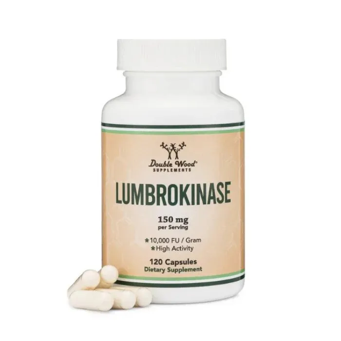 Double Wood Lumbrokinase, 150 mg, 120 Capsules in Pakistan