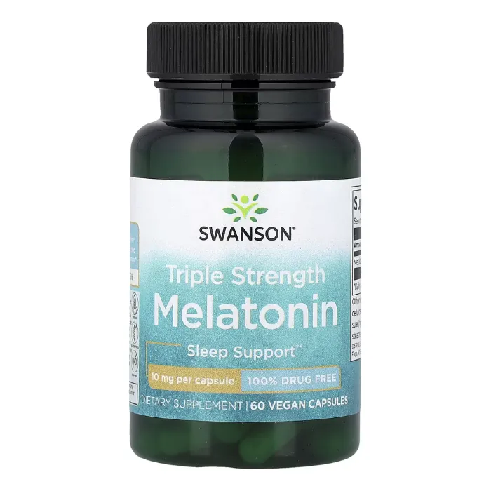 Swanson, Melatonin, Triple Strength, 10 mg, 60 Vegan Capsules in Pakistan