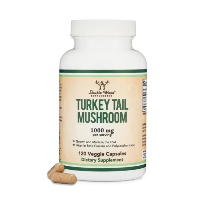 Double Wood Turkey Tail Mushroom, 1000 mg, 120 Capsules in Pakistan