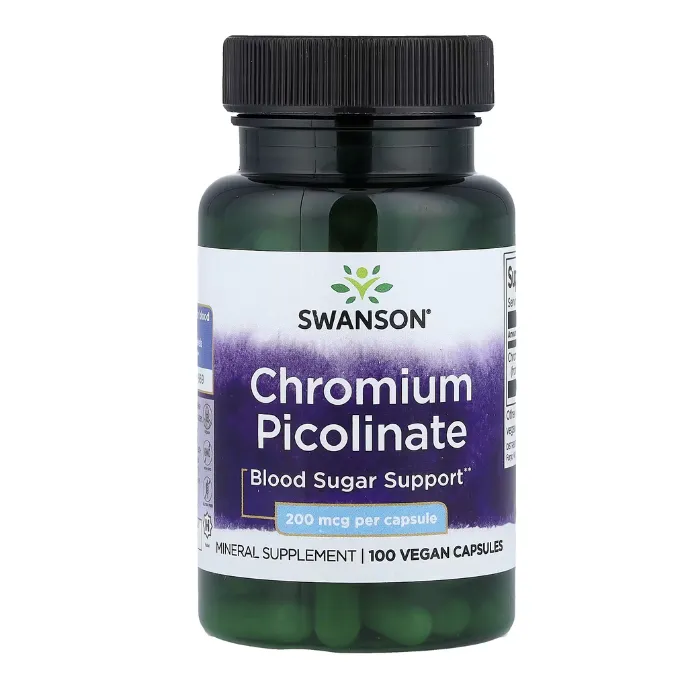Swanson, Chromium Picolinate, 200 mcg, 100 Vegan Capsules in Pakistan