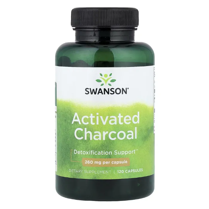 Swanson, Activated Charcoal, 260 mg, 120 Capsules in Pakistan