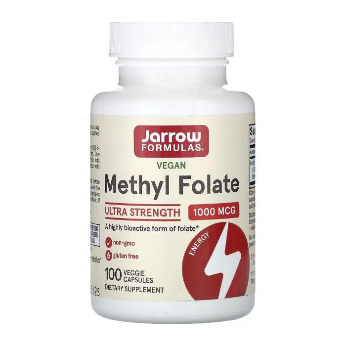 Jarrow Formulas, Methyl Folate, Ultra Strength, 1,000 mcg, 100 Veggie Capsules in Pakistan