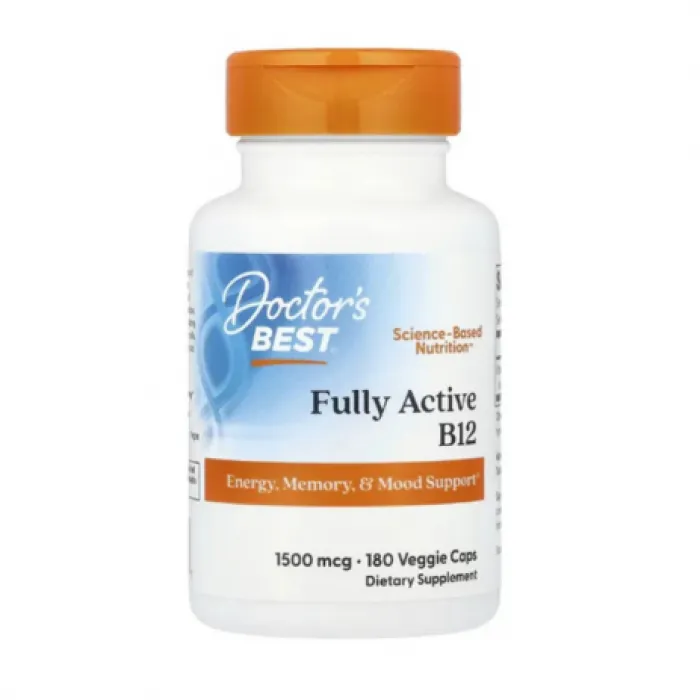 Doctor's Best, Fully Active B12, 1,500 mcg, 180 Veggie Caps in Pakistan