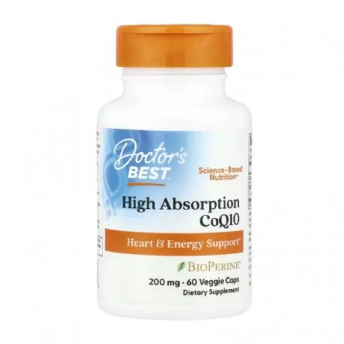 Doctor's Best, High Absorption CoQ10 with BioPerine®, 60 Caps in Pakistan