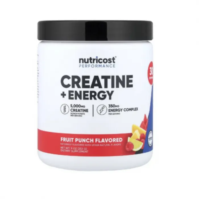 Nutricost, Performance, Creatine + Energy, Fruit Punch, 9 oz (252 g) in Pakistan