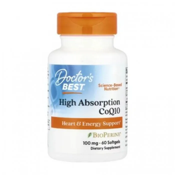 Doctor's Best, High Absorption CoQ10, 60 Softgels in Pakistan