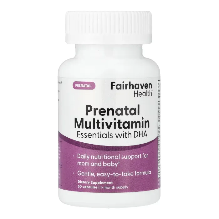 Fairhaven Health, Prenatal Multivitamin Essentials with DHA, Lemon Essenced, 60 Capsules in Pakistan