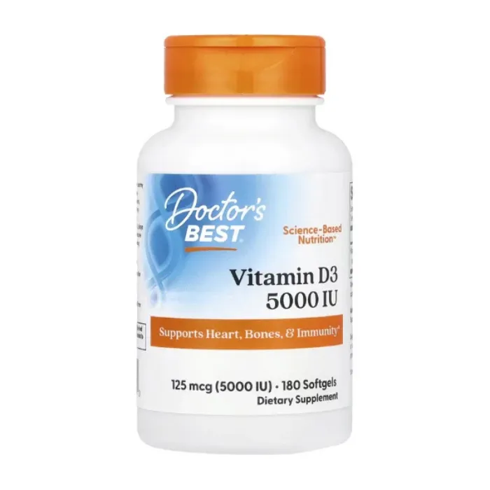 Doctor's Best, Vitamin D3, 125 mcg (5,000 IU), 180 Softgels in Pakistan