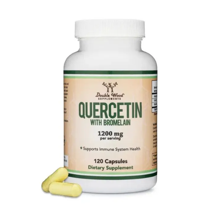 Double Wood Quercetin With Bromelain, 1200 mg, 120 Capsules in Pakistan