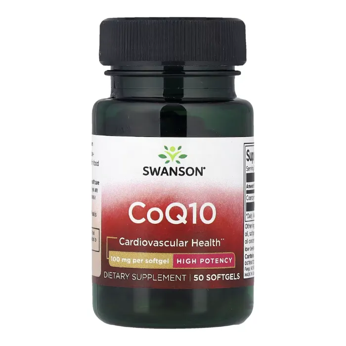 Swanson, CoQ10, High Potency, 100 mg, 50 Softgels in Pakistan