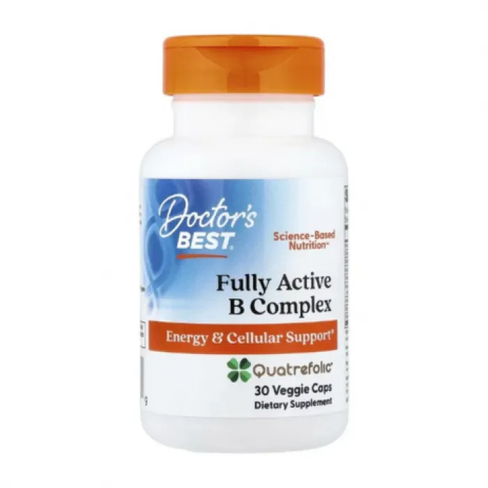 Doctor's Best, Fully Active B Complex with Quatrefolic®, 30 Veggie Caps in Pakistan