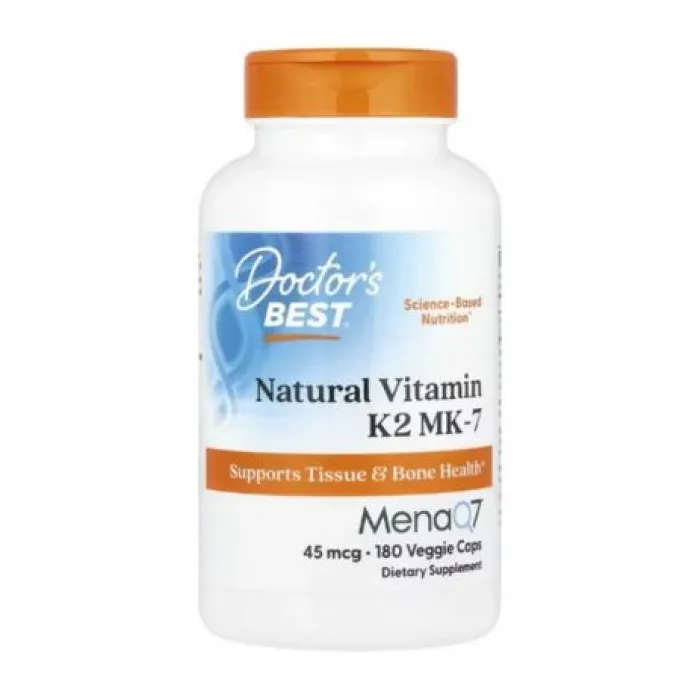 Doctor's Best, Natural Vitamin K2 MK-7, 45 mcg, 180 Veggie Caps in Pakistan