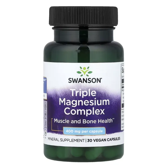 Swanson, Triple Magnesium Complex, 400 mg, 30 Vegan Capsules in Pakistan