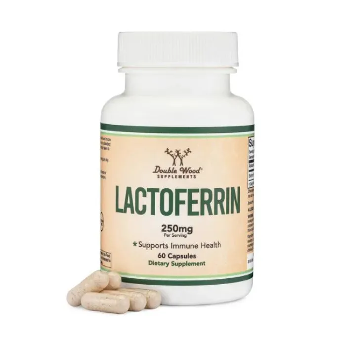 Double Wood Lactoferrin, 250 mg, 60 Capsules in Pakistan