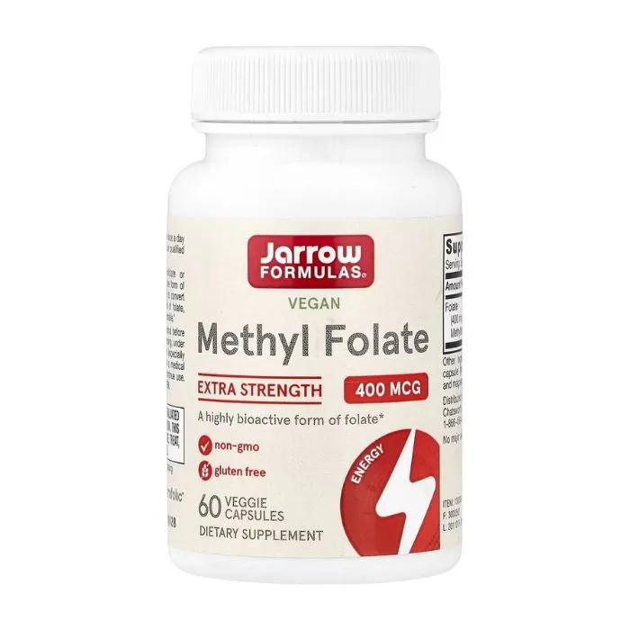 Jarrow Formulas, Vegan Methyl Folate, 400 mcg, 60 Veggie Capsules in Pakistan