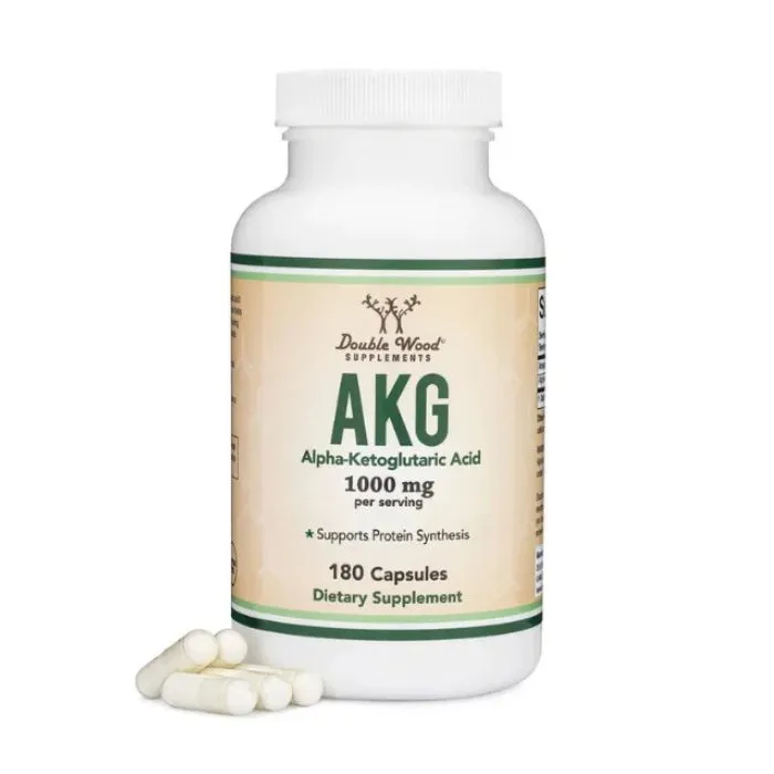 Double Wood AKG (Alpha-Ketoglutaric Acid), 1000 mg, 180 Capsules in Pakistan
